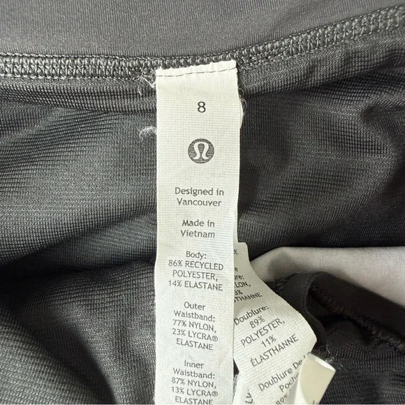 Lululemon Speed Up High Rise Shorts Heather Grey 4” Inseam Size 8 - Picture 2 of 4